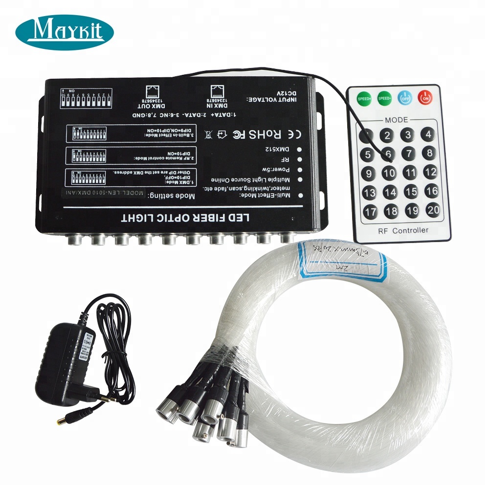 DMX512 светодиодная волоконно-оптическая звезда для метеоритного света