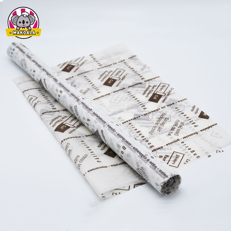 Customized printed logo colored oven baking paper sheets for baking