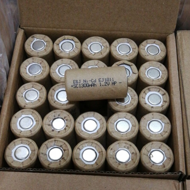 Высокая мощность 1,2 V 1300mAh Sub C Размер Ni-Cd батарея никель-кадмиевый SC Размер 1300mAh аккумуляторная батарея для электроинструмента