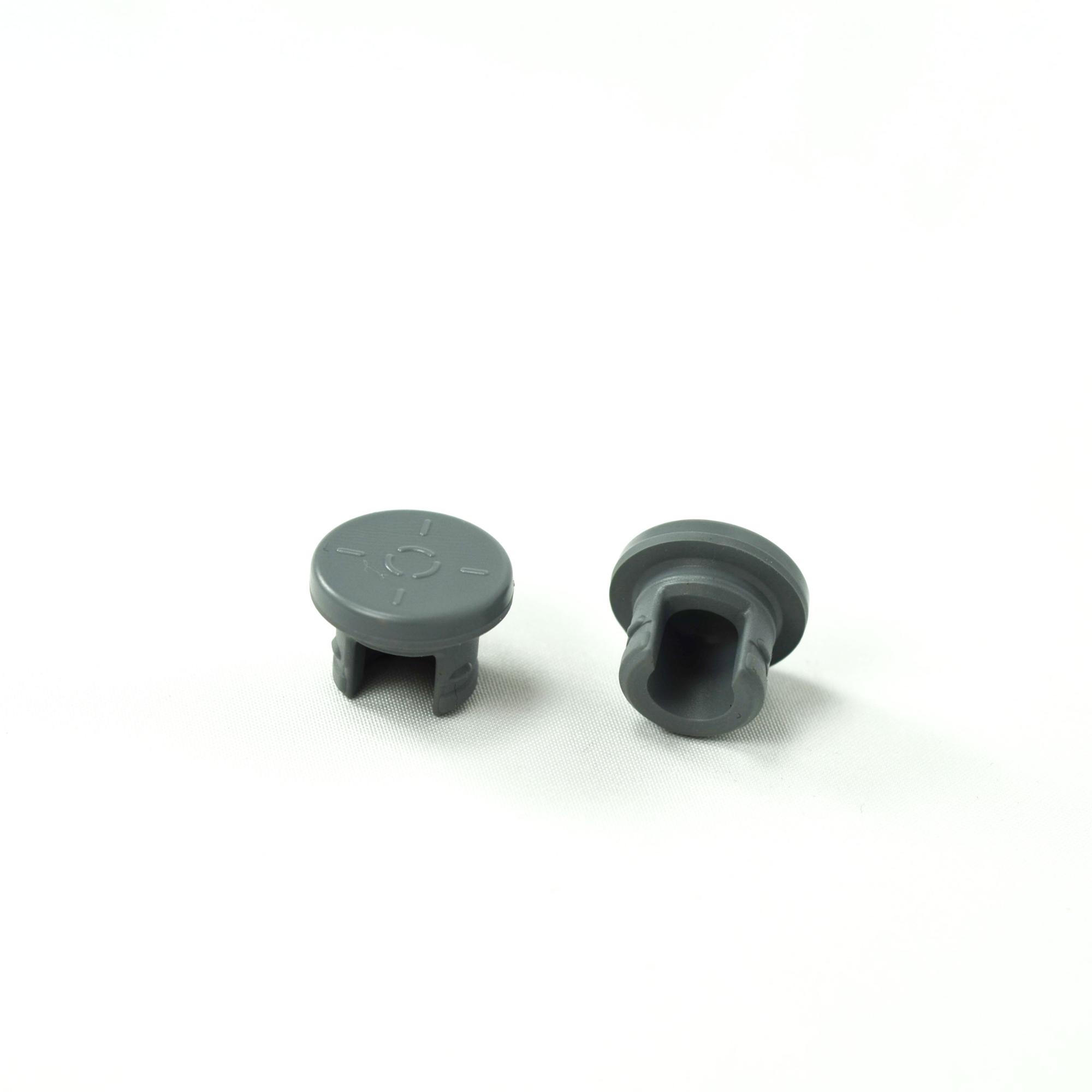 Factory supply pharmaceutical 13mm 20mm 32mm Butyl rubber stopper/closures for injection vials bottle flip cap stopper