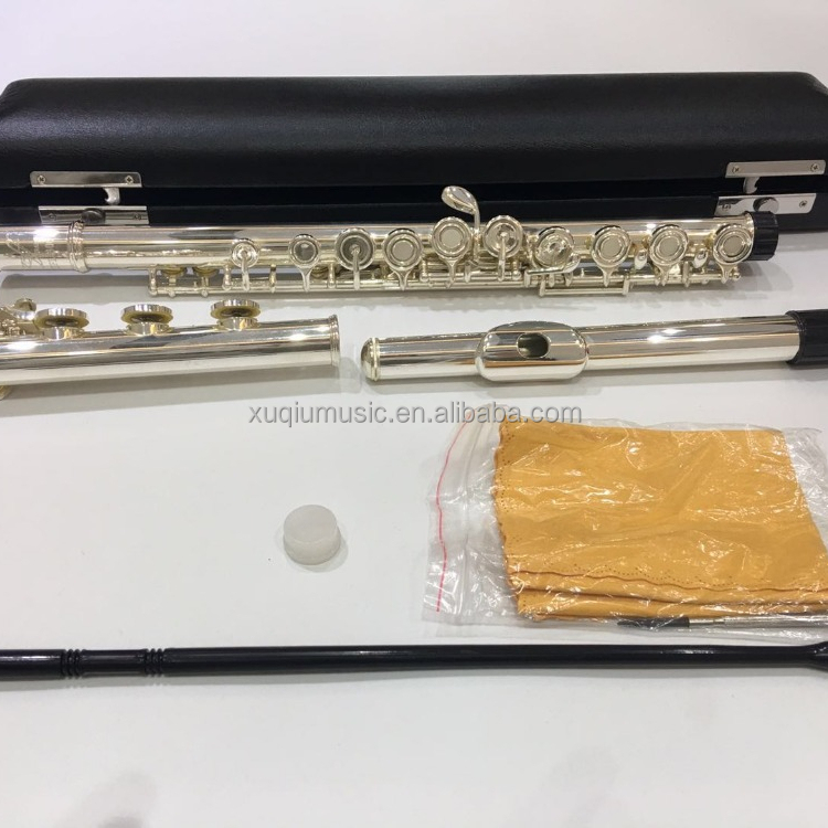 XFL011 17 Open Holes Silver Plated Flute