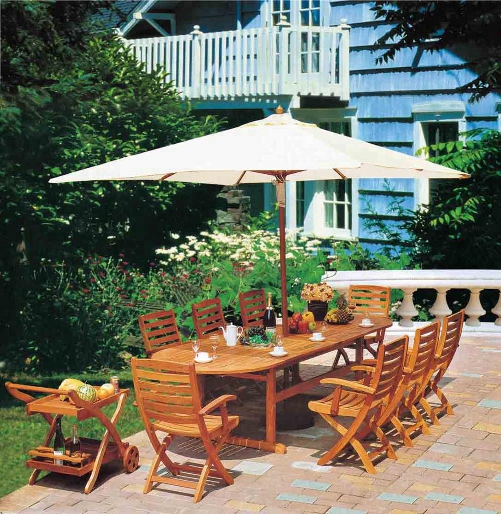 Зонтик Garden Lounge открытый складной мебели стол и 4 стулья
