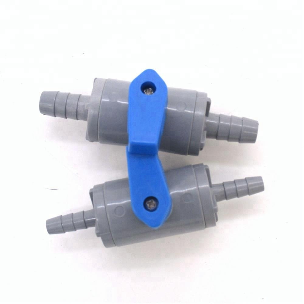 straight 3/8 hose barb 2 Way PVC Plastic Ball Valve