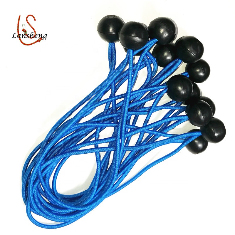 4mm Wholesale Multi-purpose Colored Straps Bungee Loop Ball Cord For Tent