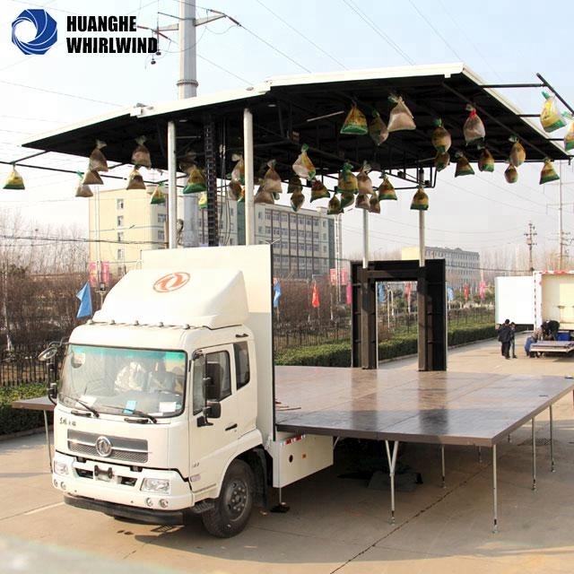 Мобильный сценический грузовик для roadshow, электронный компонент, внешний мобильный светодиодный дисплей, рекламный щит, трейлер