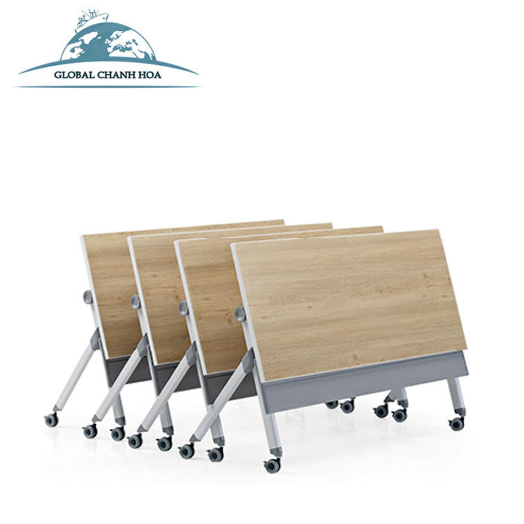 European Style Office Folding Desk With Wheels