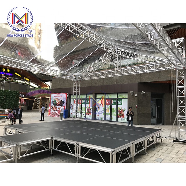 Stage Light Truss Metal Structures For Stage Aluminum Portable Stage Poduim
