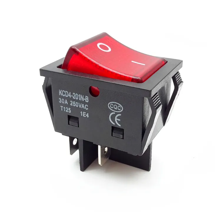 Haifei большой размер большой ток 30A 250VAC 1E4 kcd4 t120/55 клавишный переключатель
