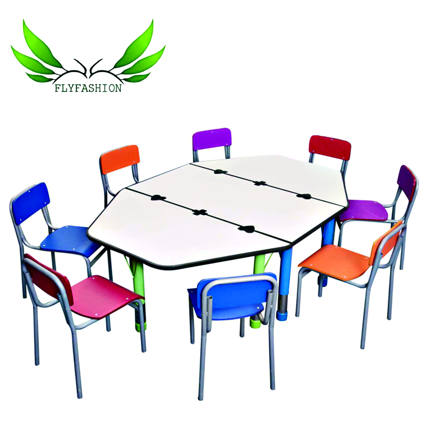 Kindergarten classroom kids folding table chairs wholesale daycare equipment