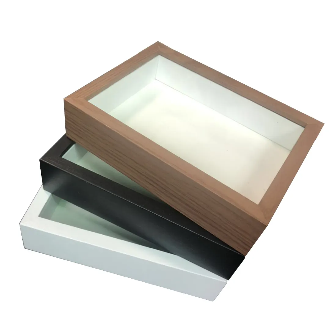 Wholesale MDF craft picture box frame photo 3d shadow specimens box frame