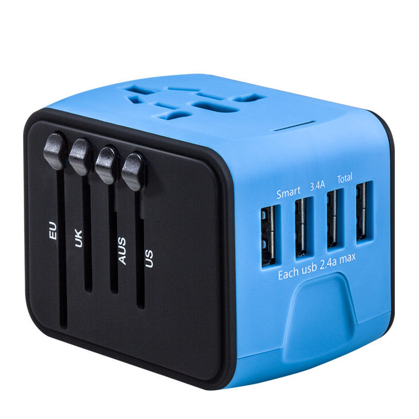 Оптовая продажа usb ac/dc адаптер 4 usb адаптер питания электрические аксессуары для мобильных телефонов Универсальный переходник
