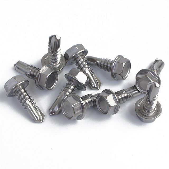 DIN7504K SS410 Hexagon Head Self Drilling Screws , 2500 pcs unit sales