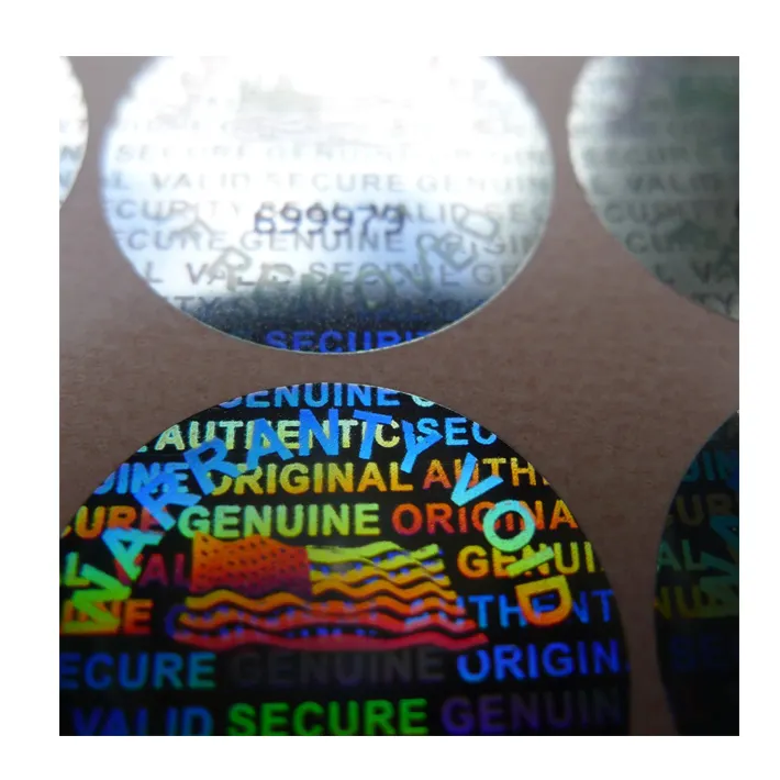 Low Price Anti-fake Label Holographic Labels Custom Printing