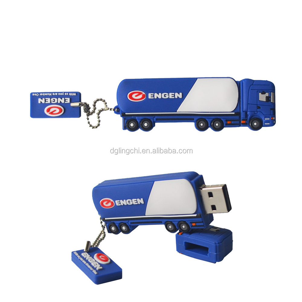 Сделанный на заказ дешевый танкер грузовик usb флэш-накопитель в форме автомобиля usb карта памяти для vip-подарка