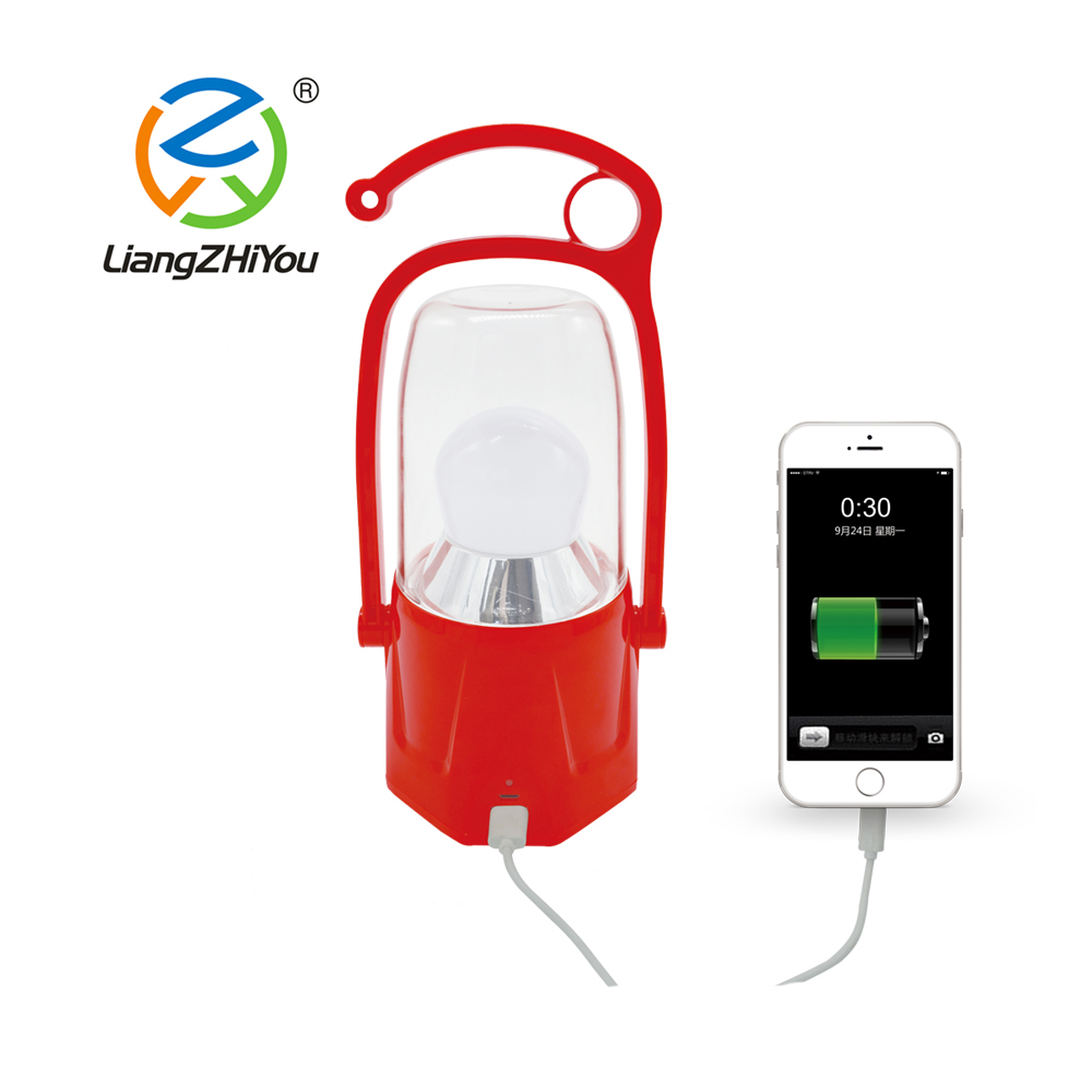 High lumen led lantern with 18650 li-ion batteries
