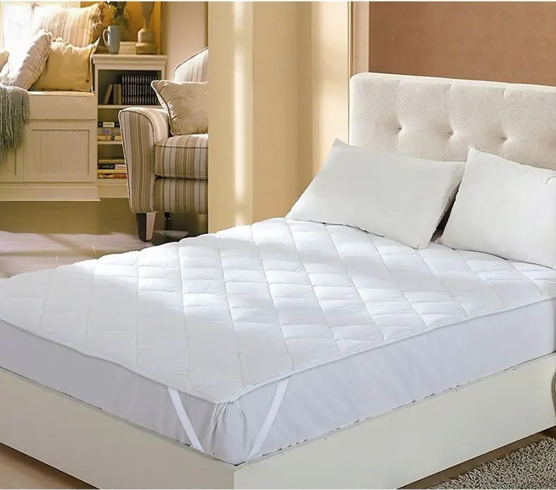 Quilted hotel mattress protector