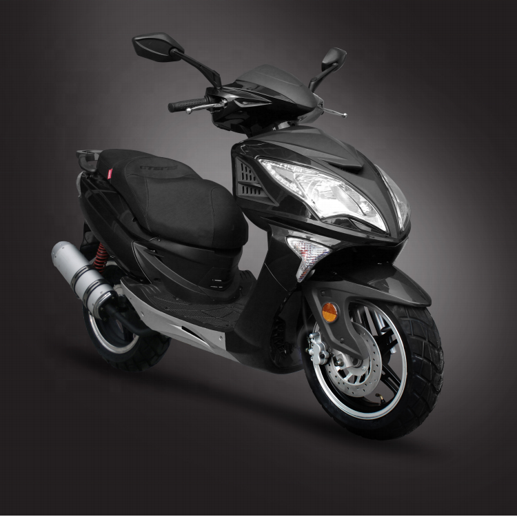Спортивный стильный бензоскутер, с мощностью 4 тактный мотоцикла 125 cc в байкерском стиле