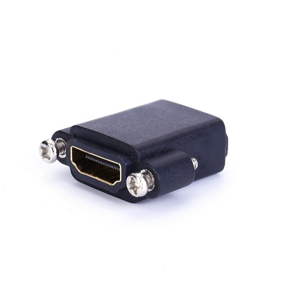 Поддержка 4K 1080P HDMI мама к гнезду настенная панель крепление муфта адаптер разъем с винтами