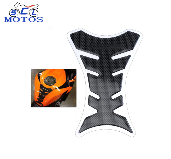 Carbon Fiber Tank pad Protector Tank Sticker For Motorcycle Universal Fishbone Freeshipping