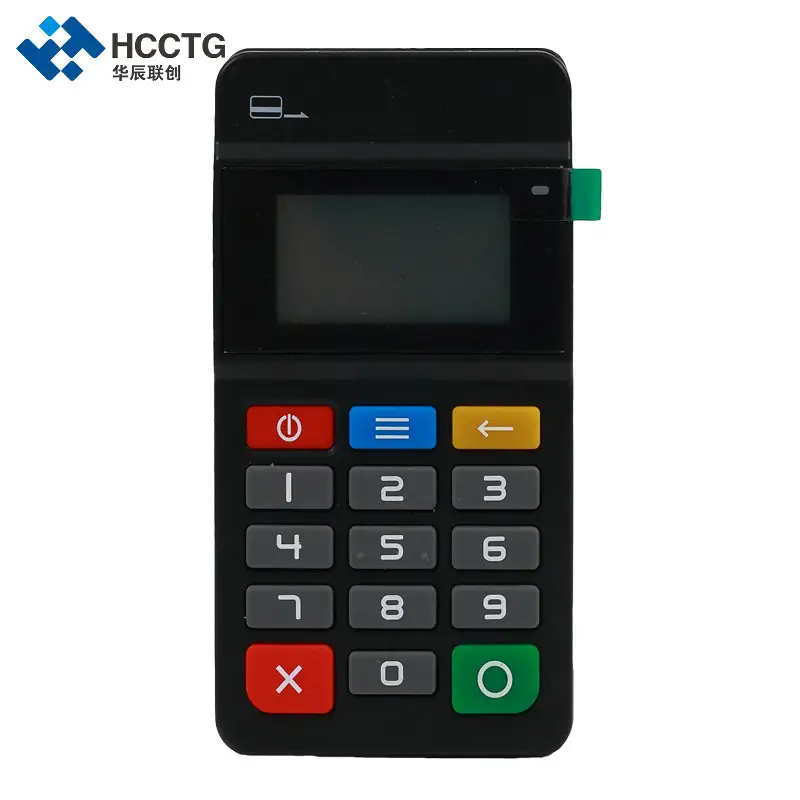 3-in-1 BT MPOS mobile payment terminal with MSR Reader+ IC chip/NFC card reader&writer with Display/Keypad-HTY711