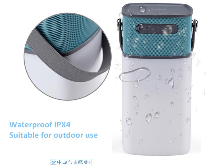 Складной наружный водонепроницаемый IPX4 портативный лучший BT динамик с светодиодным фонариком для кемпинга 5 Вт
