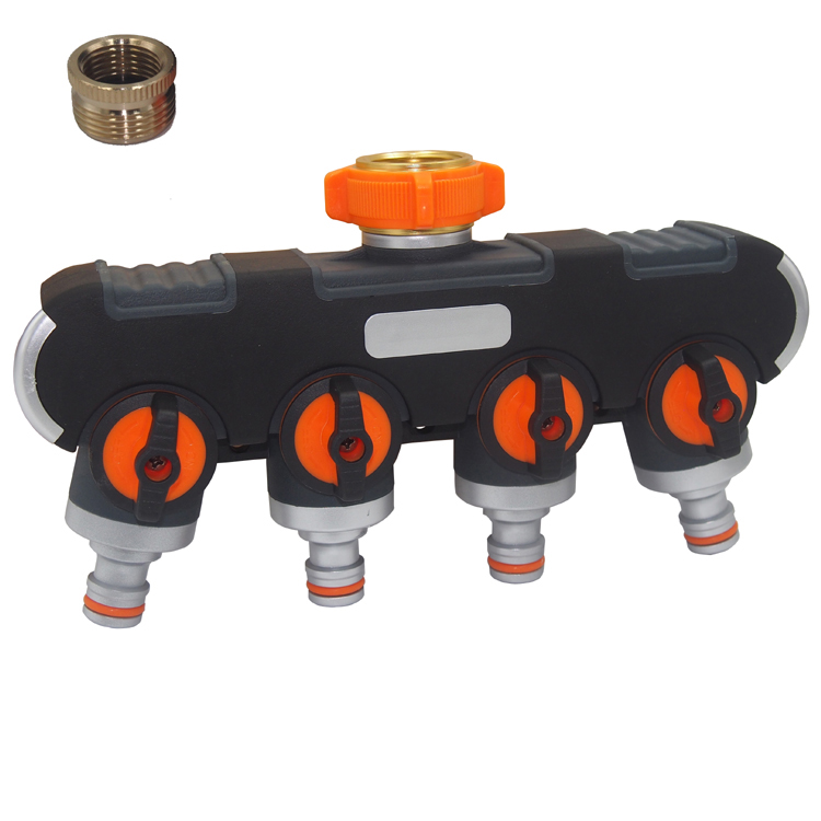 4 way garden hose tap connector splitter