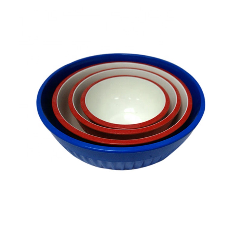 Wholesale kitchen ware thick large plastic mixing salad melamine bowl