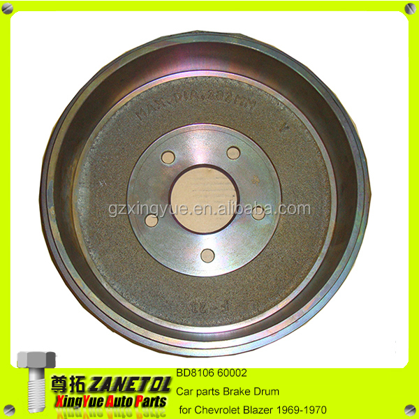 BD8106 60002 3846271 368009 2352870 2446271 2352876 3830002 3756992 автозапчастей передний тормоз барабан для Chevrolet Blazer 69-70