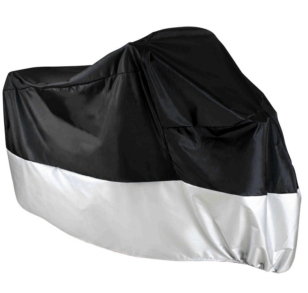 All Season PU coated heavy duty motorcycle cover with lock hole