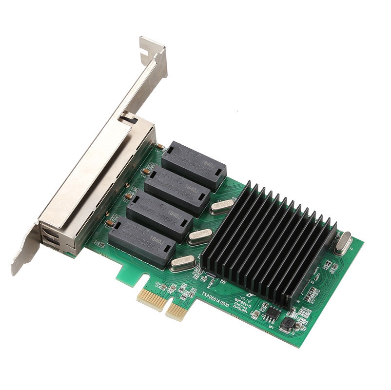 Diewu PCI express на 4 порта RJ45, 4-портовая гигабитная сетевая карта realtek 8111H