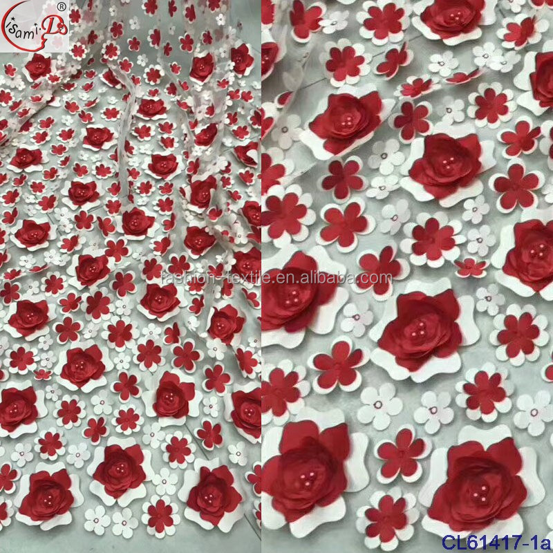 Chowleedee в африканском стиле 3D платье в сетку, с цветочным принтом, с кружевной ткани 2020 высокого качества в африканском стиле кружевная ткань с бусины 5 ярдов для праздничного платья на свадьбу