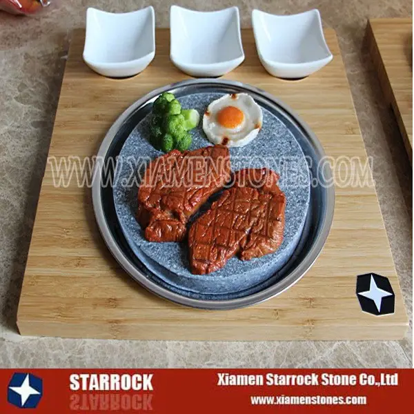 Basalt steak grill plate cooking stone kitchen accessories lava stone for cooking