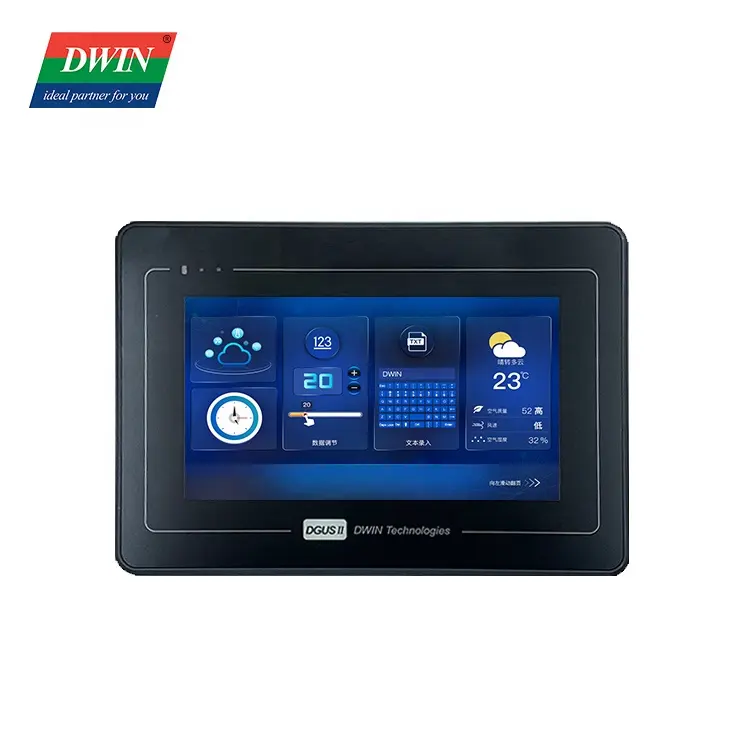 Dwin 7 дюймов tft экран 1024*600 HMI промышленный дисплей UART ЖК-дисплей модуль tft сенсорный экран с ЖК-дисплеем
