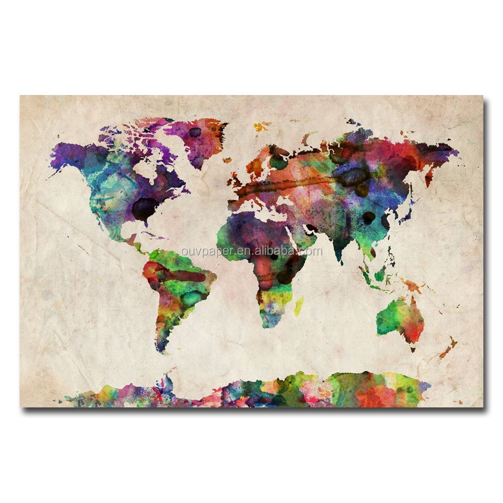 High Quality Large Printing Map Poster
