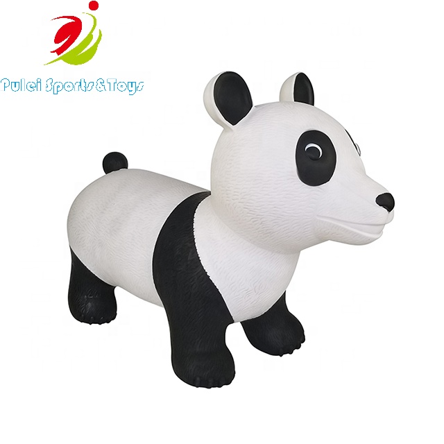 2019 Children inflatable PVC Plastic Animal Hopper Bouncy Panda toys for kids ride on jumping outdoor play