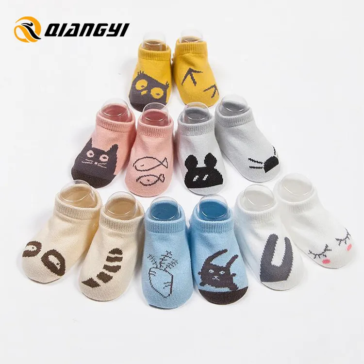 Cheap Custom Cute Anime Cotton Lovely Infant Newborn Combed Cotton Baby Socks, baby organic socks