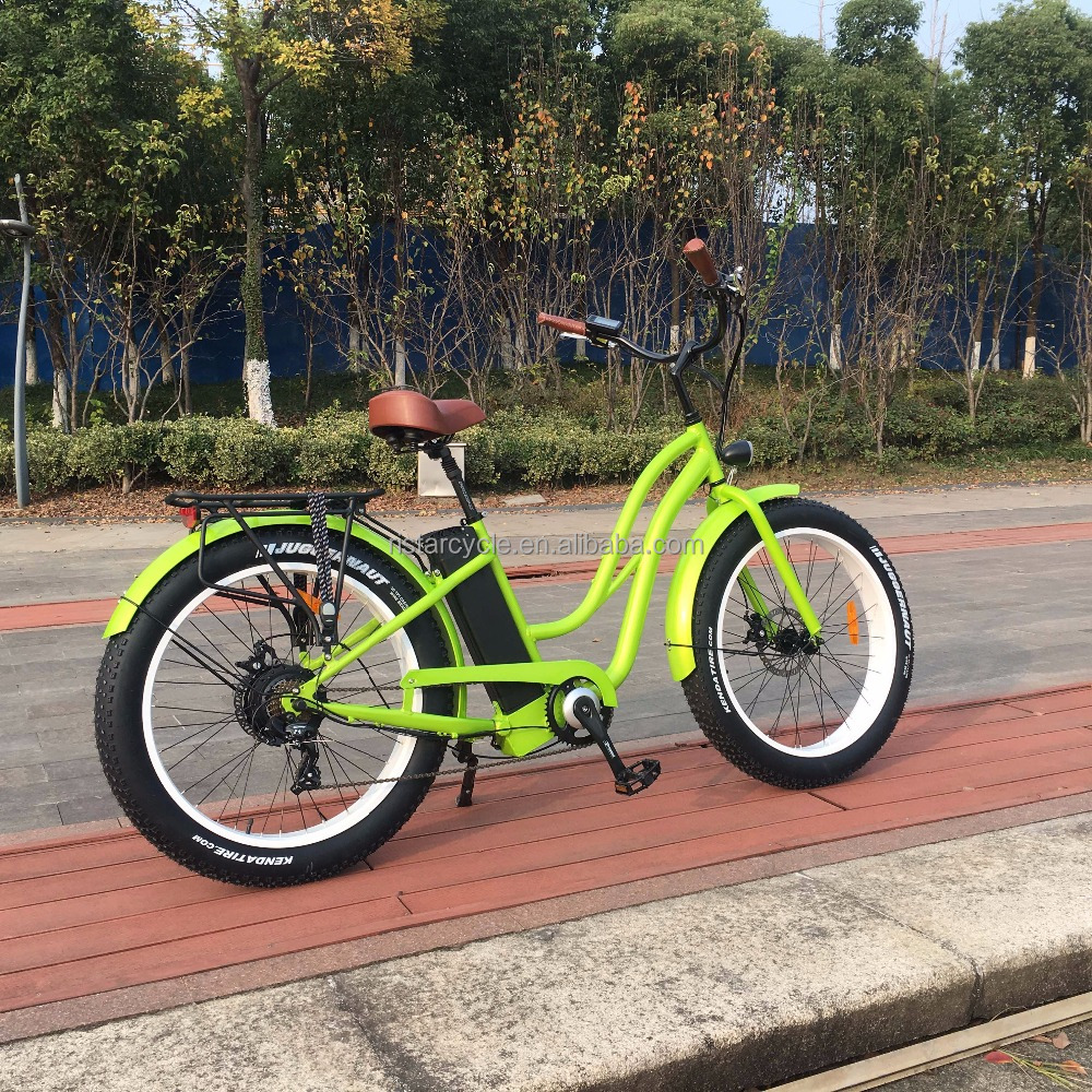 2017 г. Лидер продаж женские 26 дюймов колеса горного Электрический beach cruiser e велосипеды