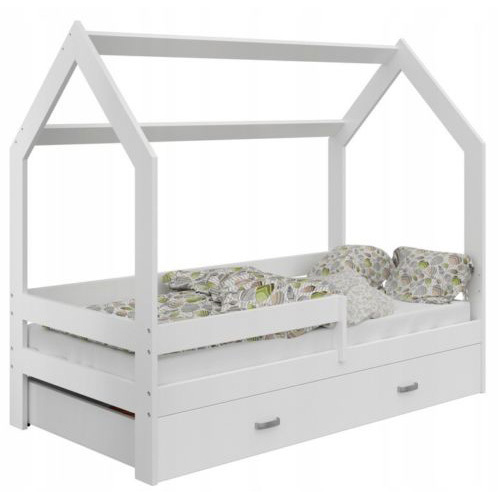 SG-LL20 Bedroom Furniture Pine Wood Bed Cot Crib + Slatted + Drawer