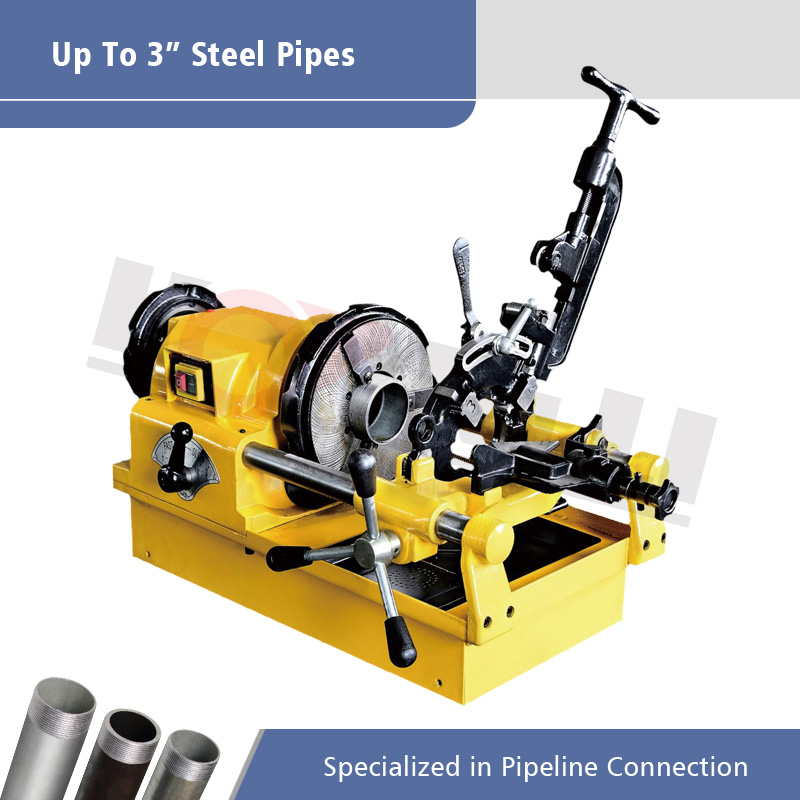 SQ80D 1/2 "-3" металлические трубы нить для резки, 900 Вт