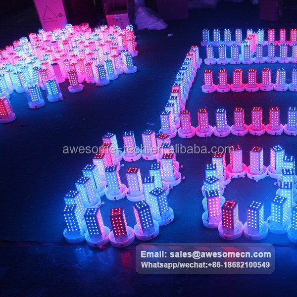 Battery Powered 16 Colors LED Dome Mood Light Base Under Table Lighting For Weddings