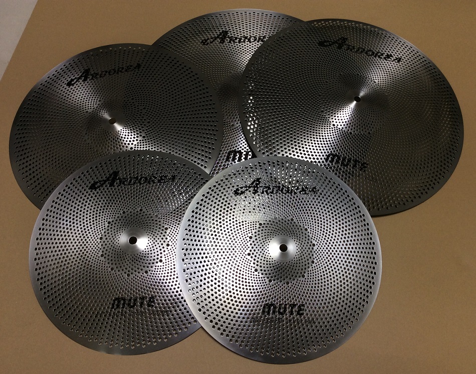 Arborea Mute/Silent Набор тарелок: 14 "hihat + 16" аварии + 18 "аварии + 20" езды + cymbal сумка