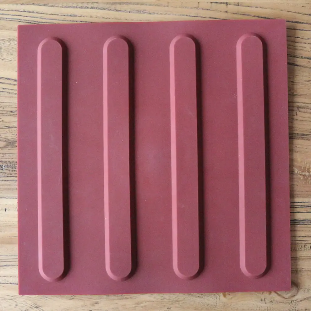 Anti-slip Rubber PVC/TPU Tactile Paving Tile Used In Floor