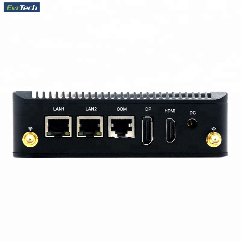 Дешевый настольный мини-ПК nuc nano J1800 без вентилятора с 2 гигабитными LAN