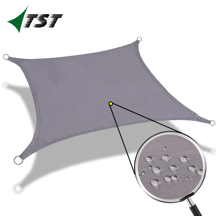 Terylene Waterproof Sun Shade Sail UV Blocker Sunshade Patio Gazebo Outdoor 10' x 10' Block Fabric Pergola Carport Awning