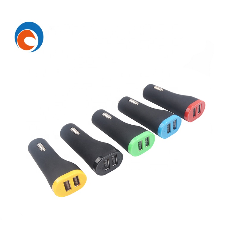 Автомобильные зарядные устройства с двумя USB-интерфейсами 5 в 1 А, быстрая зарядка