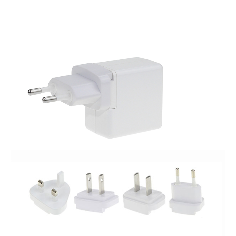 Съемный ЕС Великобритания США AU KC Plug 5 в 2 Amp 2,4 Amp 3 Amp USB зарядное устройство