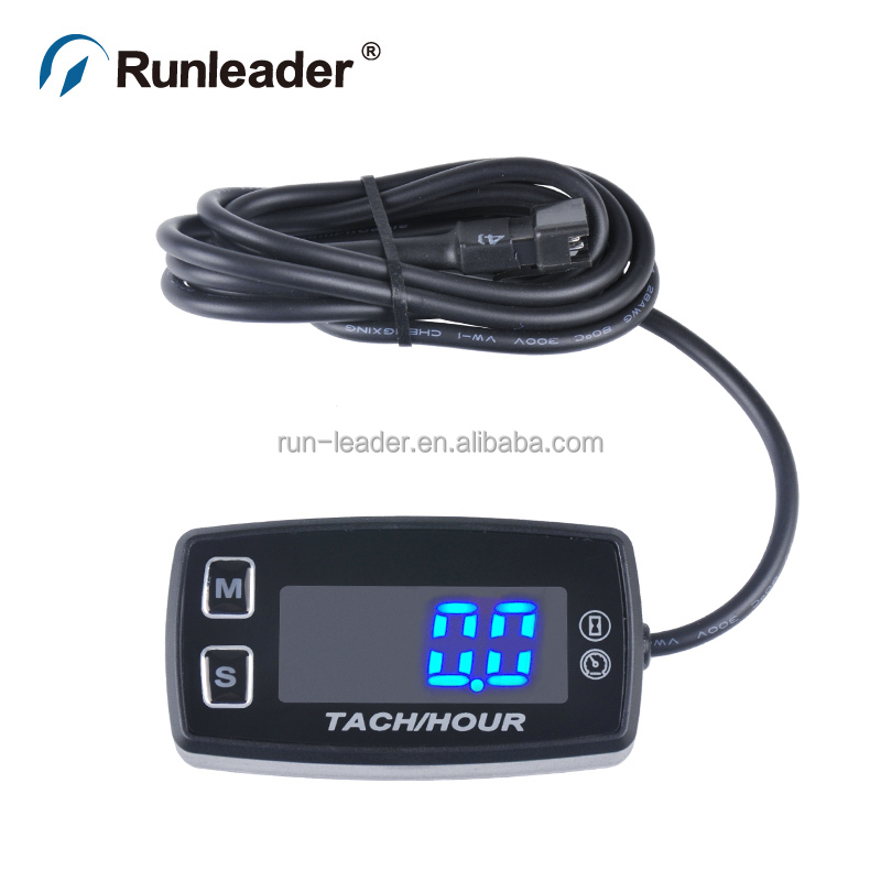 Runleader светодиодный цифровой водонепроницаемый счетчик часов для мотоцикла, морское подвесное моторное оборудование