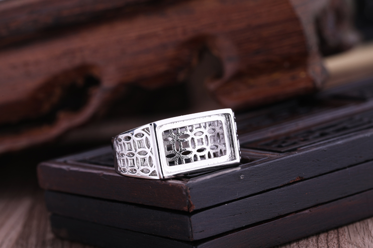 925 Sterling Silver Rings Setting With 8*13mm Cabochon Base for Women Handmade Jewelry Setting Ring Blank Nice Gift