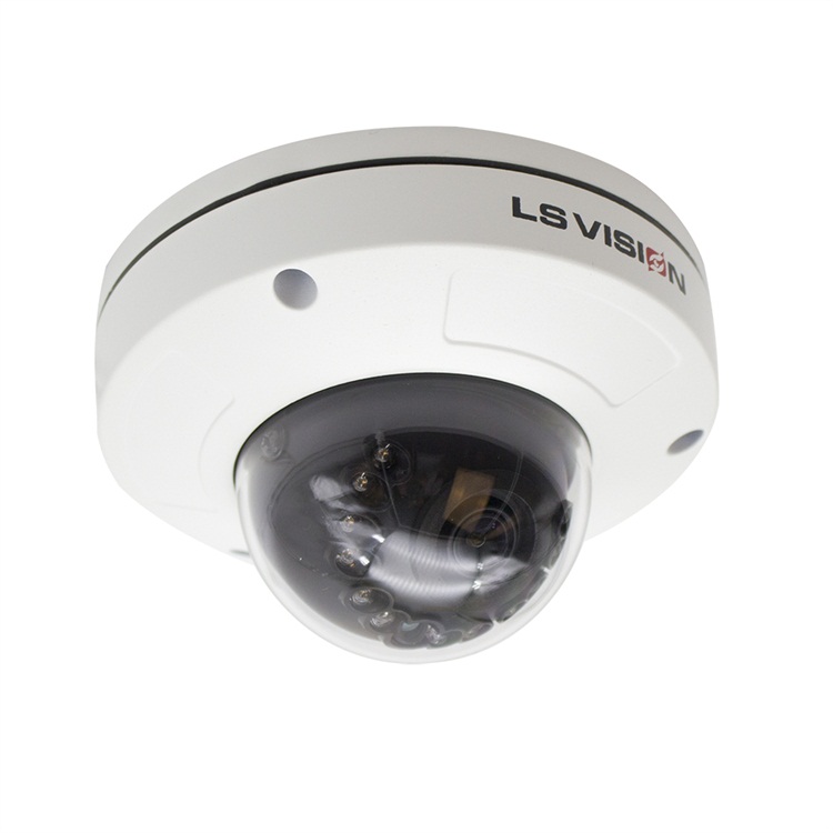 LS VISION 2,8 мм фиксированный объектив ip-камеры 1080 P маленький купол корпус 2MP камера безопасности Poe