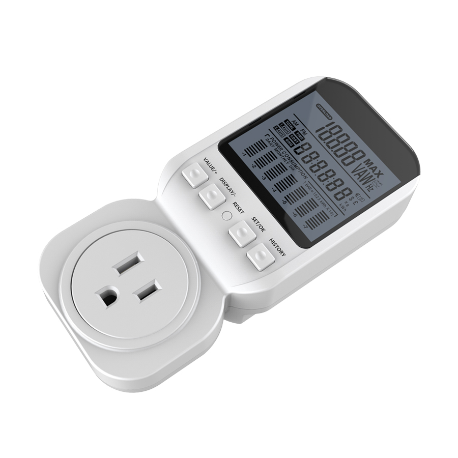 Multi-function Plug in Energy Meter Watt Voltage Voltmeter Monitor in Energy Meter Monitor Analyzer Power Meter